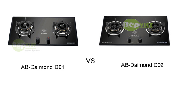 So sánh bếp gas âm ABBAKA AB-Diamond D01 và AB-Daimond D02