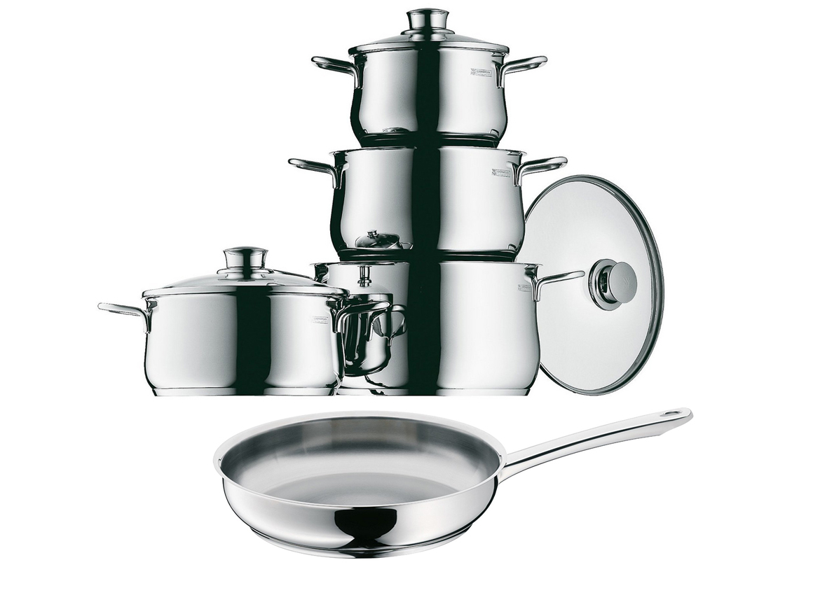 Bộ nồi WMF DIADEM PLUS 4PC + Chảo Inox 28