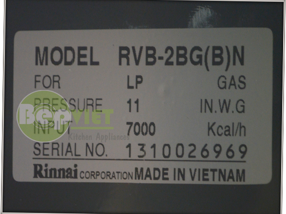 Rinnai RVB-2BG(B)