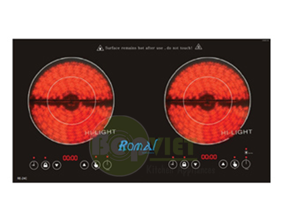bếp điện với 2 lò hồng ngoại
